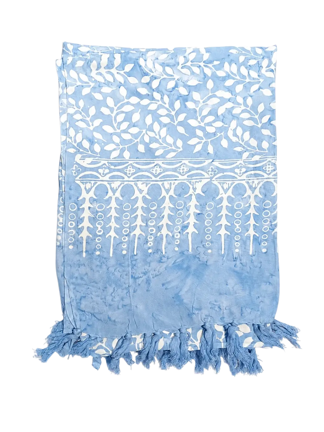 Himmlischer Garten Lunghi Sarong Pareo Tuch, 160x115cm, aus Mana Shop Hamamtuch mit blumigem Himmel-Design.