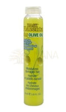 HnP Placenta Plus Olive Oil Leave-In Conditioner von Mana Shop, intensive Pflege für trockenes, strapaziertes Haar, Flasche mit Aufdruck