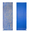 Hochwertige blaue jute yoga mat mit ultra-grip und gewebter struktur ideal für hot yoga und natürliche yogapraxis