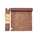 Braune jute yoga mat mit ultra-grip textur und myoga rolle für hochwertige nachhaltige jute yogamatte zum hot yoga