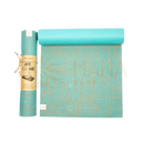 Teal und beige jute yoga mat mit ultra-grip texturierte nachhaltige yogamatte für hot yoga und mehr