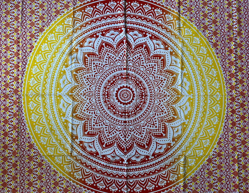 Tissu rituel, tissu mural, mandala 200x220cm