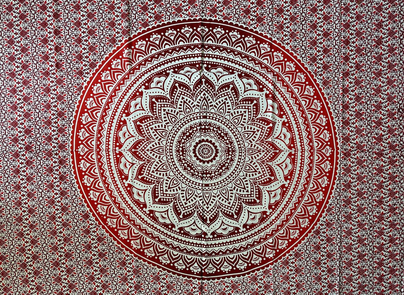 Tissu rituel, tissu mural, mandala 200x220cm