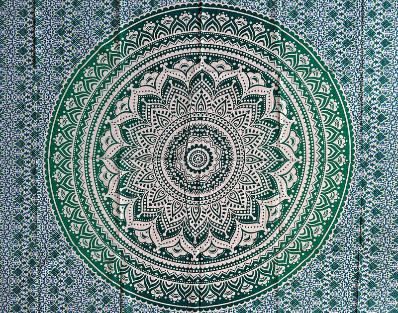 Tissu rituel, tissu mural, mandala 200x220cm