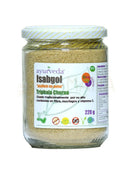 Isabgol mit Triphala Churna, ayurvedische Nahrungsergänzung, traditionelle Mischung für Verdauung und Entgiftung, Ayurveda Auténtico