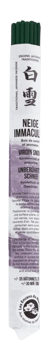 Japanische kurze Weihrauchröllchen von AROMANDISE, weiße Räucherwaren für eine angenehme Duftzeremonie