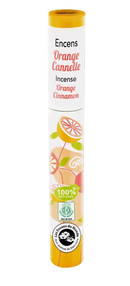 Japanische Weihrauch-Räucherstäbchen von Faire Aromandise, Herbosense mit Orangen- und Zimtduft, für angenehmes Räuchererlebnis