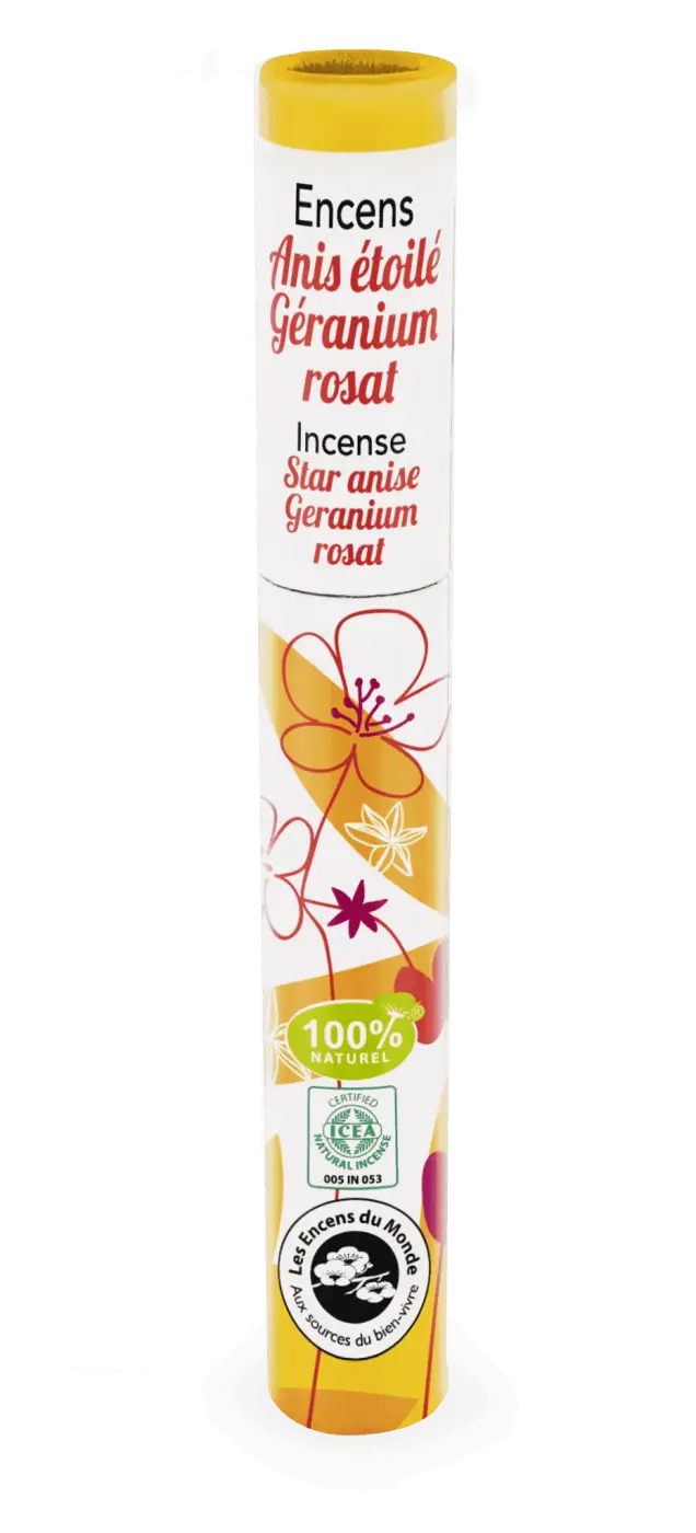 Japanische Herbosense Räucherstäbchen mit Sternanis und Rosen, hochwertige Räucherwaren von Faire Aromandise