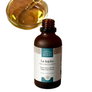 Dunkle bernsteinfarbene glasflasche comptoir des huiles le jojobaöl regulierendes öl für haut und haar
