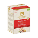 Bio Kapha Tee von Maharishi, 15 Stück, cremfarbenes ayurvedisches Kräutertee-Set auf der Verpackung sichtbar