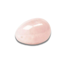 Rosenquarz Yoni-Ei von KARMA YOGA SHOP, Herzöffnung und Weiblichkeit, zeigt das glatte, rosa Stein-Design des Yoni-Eis.