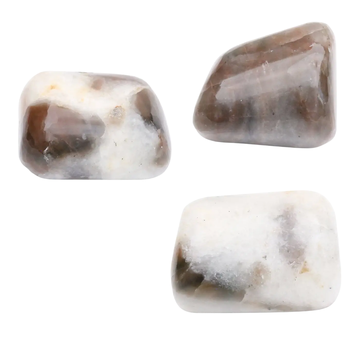 Katzenauge-Rollstein aus Schmuckstein, symbolisiert Flexibilität, Weisheit und innere Ruhe, mit poliertem glatten Oberfläche.