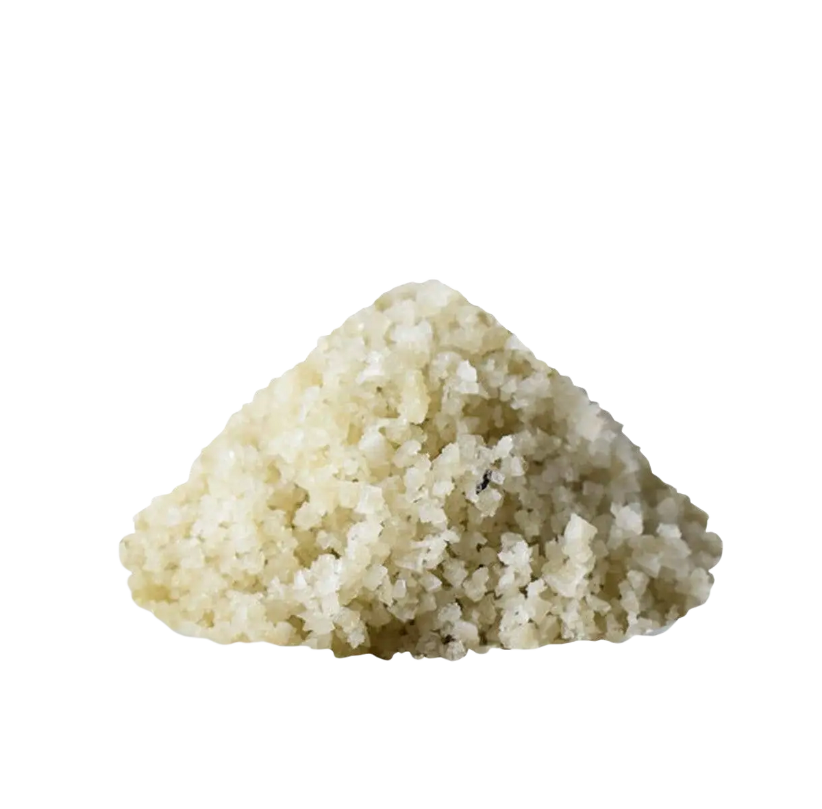 Grobes keltisches Meersalz von Ancient Purity, kristalline, helle Salz-Hügel, ideal für Lebensmittel und Kochanwendungen