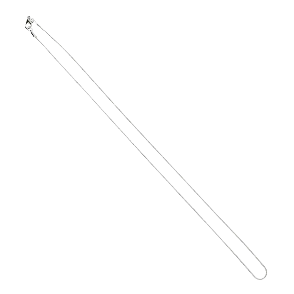 Silberne Halskette in Silberbad mit 53 cm Länge, eleganter Schmuck von Vives de la Cortada S.L, zeigt feine Kettenglieder