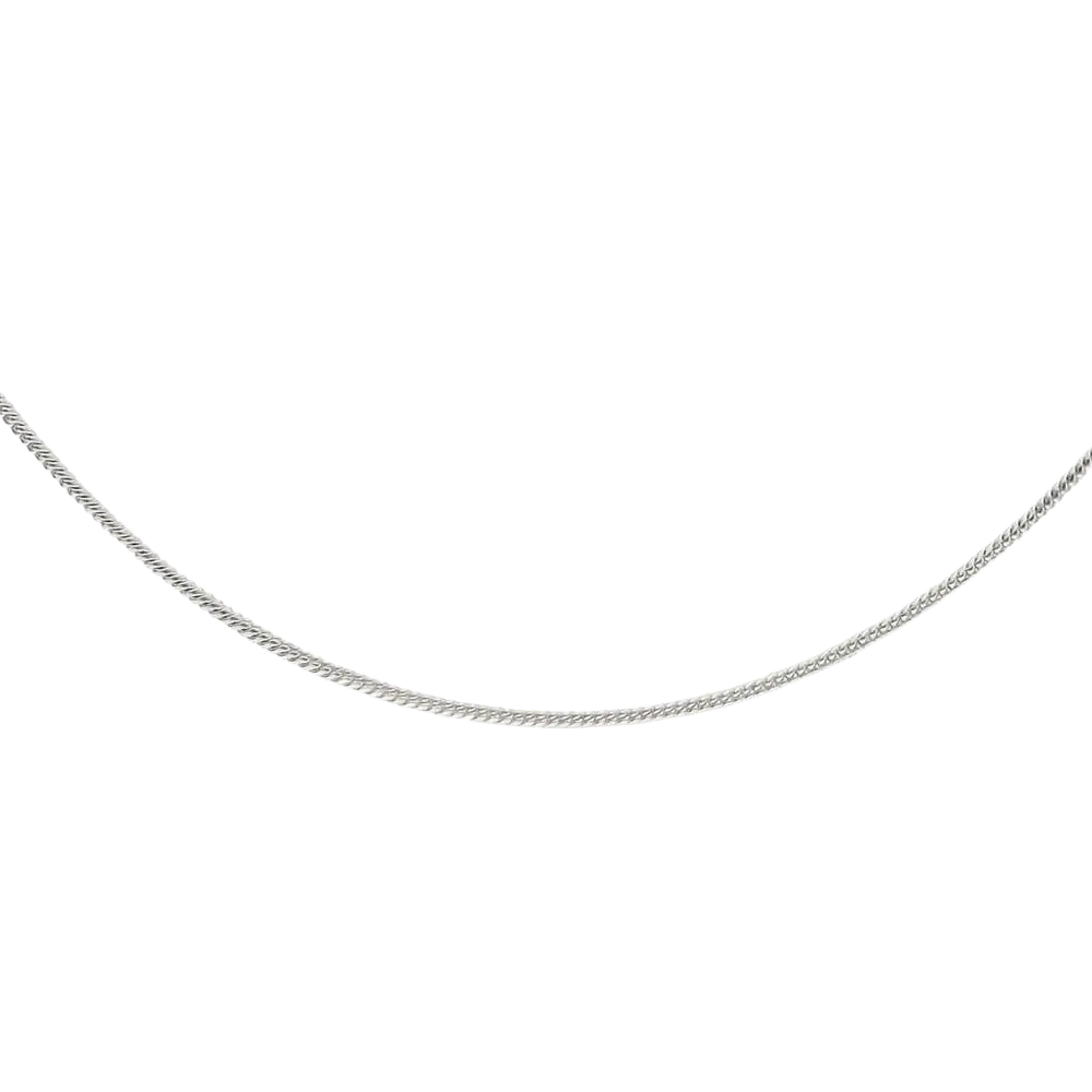 Silberne Schmuckkette in Silberbad mit 53cm Länge, detailreiche Kette in silberfarbener Optik, von Vives de la Cortada S.L