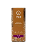 Khadi Pflanzenhaarfarbe Dunkelblond 100g, natürliche Haarfarbe für langanhaltende, schimmernde Haarfarbe, geeignet für alle Haartypen