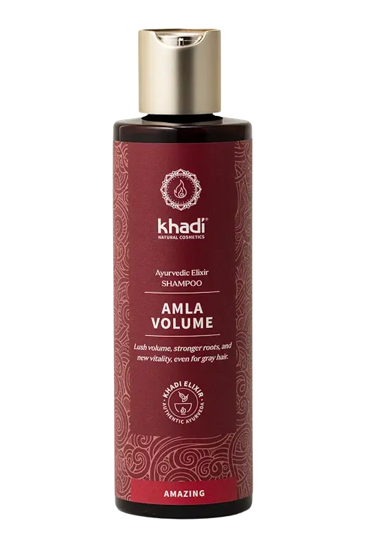 Khadi Amla Shampoo für volles Haar, 200ml, ayurvedisch, maronenfarbenes Haar, natürliche Pflege für Haare