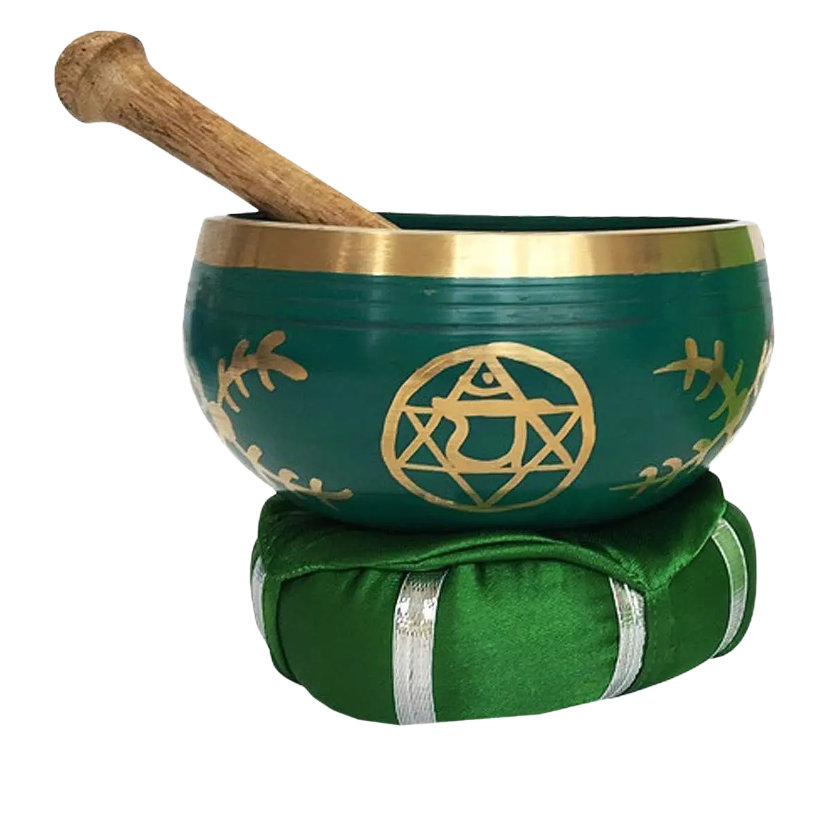 Messing-Klangschale 10 cm für Herzchakra und heilende Schwingungen, von Green Tree, mit harmonischer Klangqualität.