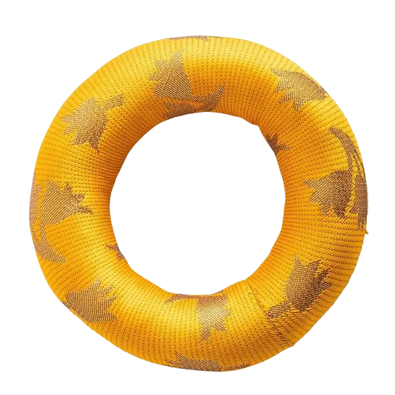 Dessauer Klangschalenkissen in Donut-Form, passend für 10 cm Klangschalen, weiche Unterlage für Klangschalen.