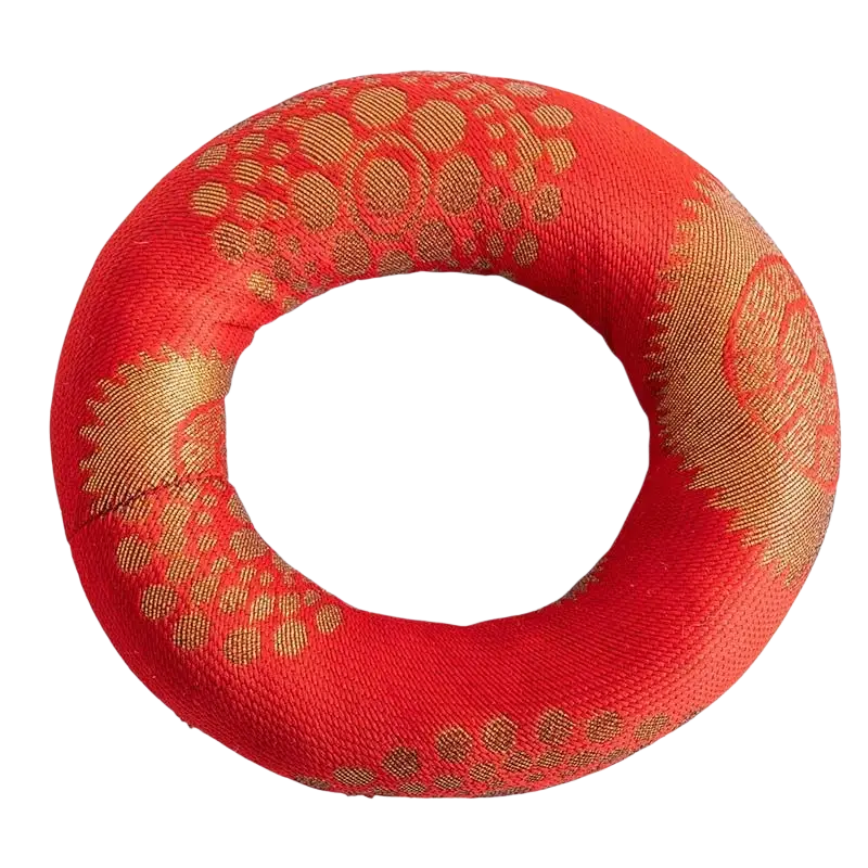 Dessauer Klangschalenkissen für 10 cm Klangschale, weiche Donut-Unterlage für Klangschalen, komfortable Sitzfläche
