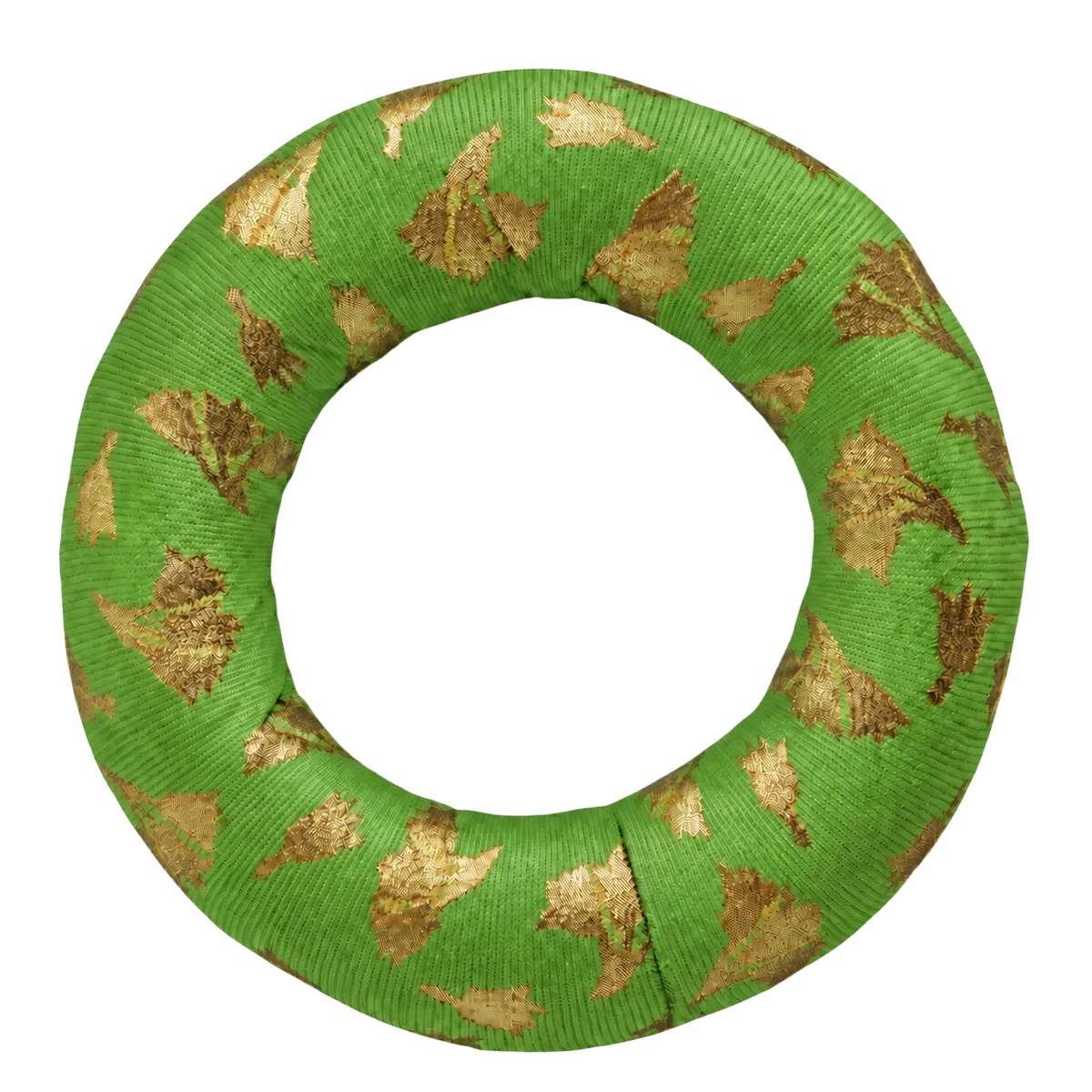 Dessauer Klangschalenkissen für 16 cm Klangschale, weiche Donut-Unterlage aus Stoff, bietet Stabilität und Komfort.