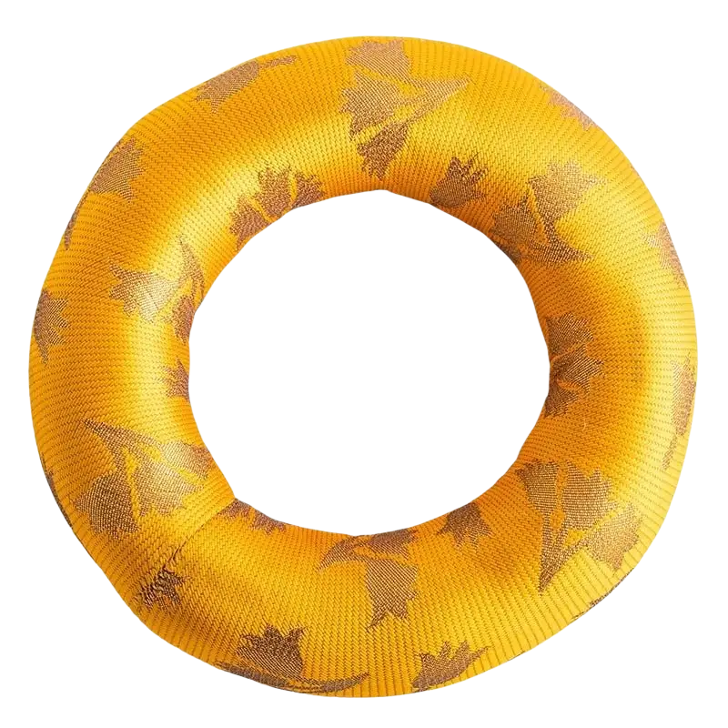 Dessauer Klangschalenkissen für 16 cm Klangschale, weiche Donut-Unterlage für sicheren Halt und angenehmes Klangerlebnis
