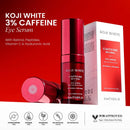 Koji White 3 % Koffein Augenserum mit 0,2 % Retinol, Gesichtspflege gegen Augenringe und Schwellungen, Nahaufnahme