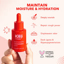Koji White Bright Booster Achselserum für leuchtende Achseln, Körperpflege, flüssige Textur, in einer hellen Flasche