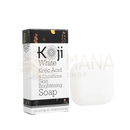 Weißer rechteckiger koji white seifenblock mit kojic-säure und glutathion, geeignet zur hautaufhellung
