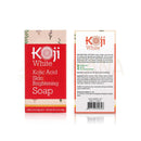 Koji white reine hautaufhellende seife mit kojisäure in rot weißer verpackung mit floralem design im mana shop image to zoom