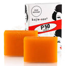 Vibrante orange rechteckige kojie san barseife mit p50 und kojicsäure 65 g 2er-pack seife mit kojic