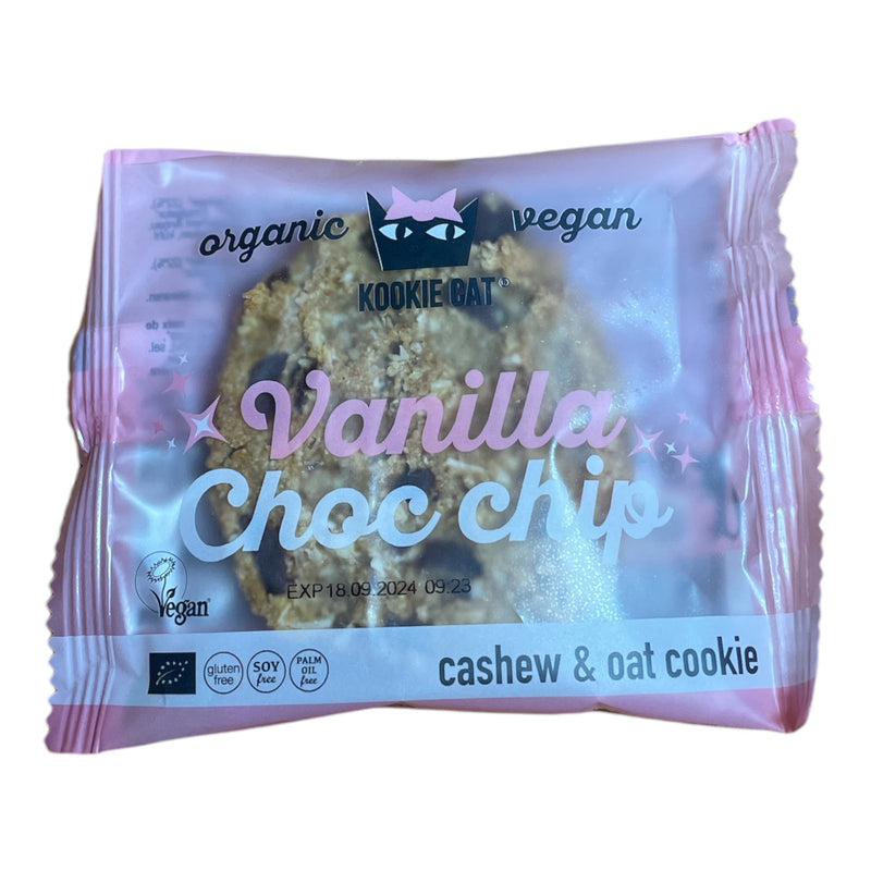 Kookie Cat Vanilla Choc chip cookie 50g - Mana Kendra GmbH
