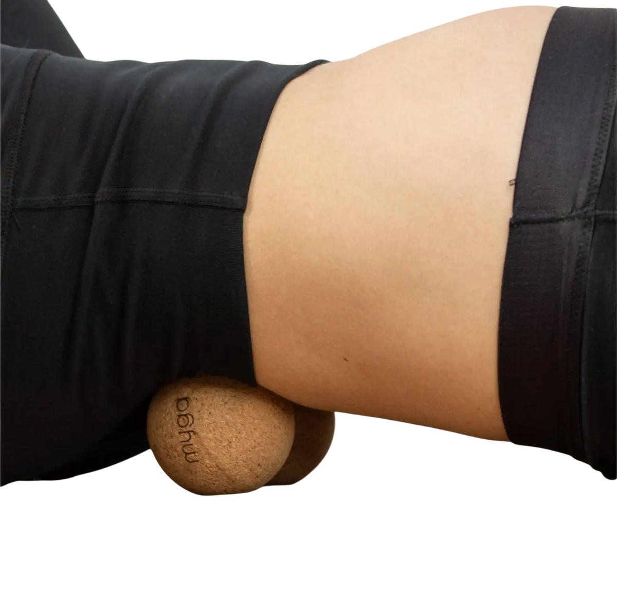 Myga Eco Korkmassage Erdnuss, multifunktionale Faszienkugeln, Fitness Massage, Doppel-Ball für Muskelentspannung und Faszien.
