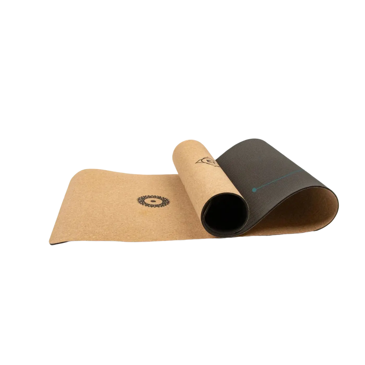 Myga Eco Kork-Yogamatte XL, 205 cm lang und 70 cm breit, rutschfeste und umweltfreundliche Yogamatte aus Kork.