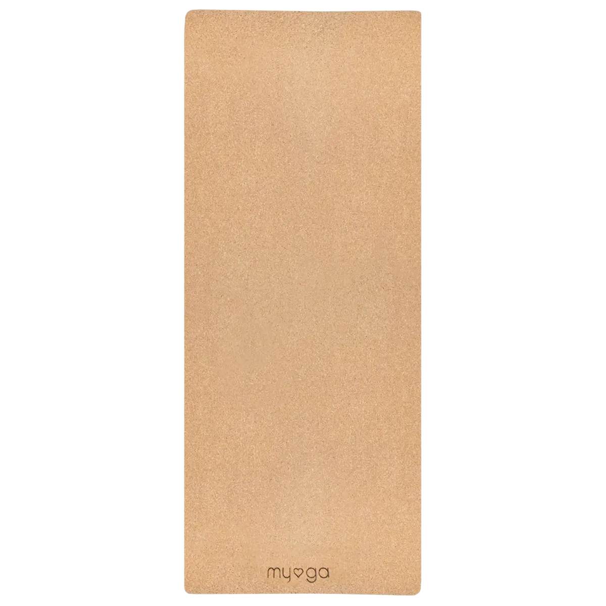Beige Kork-Yogamatte von Myga Eco, strukturierte XL Yogamatte aus Kork für Yogaübungen und nachhaltiges Training.