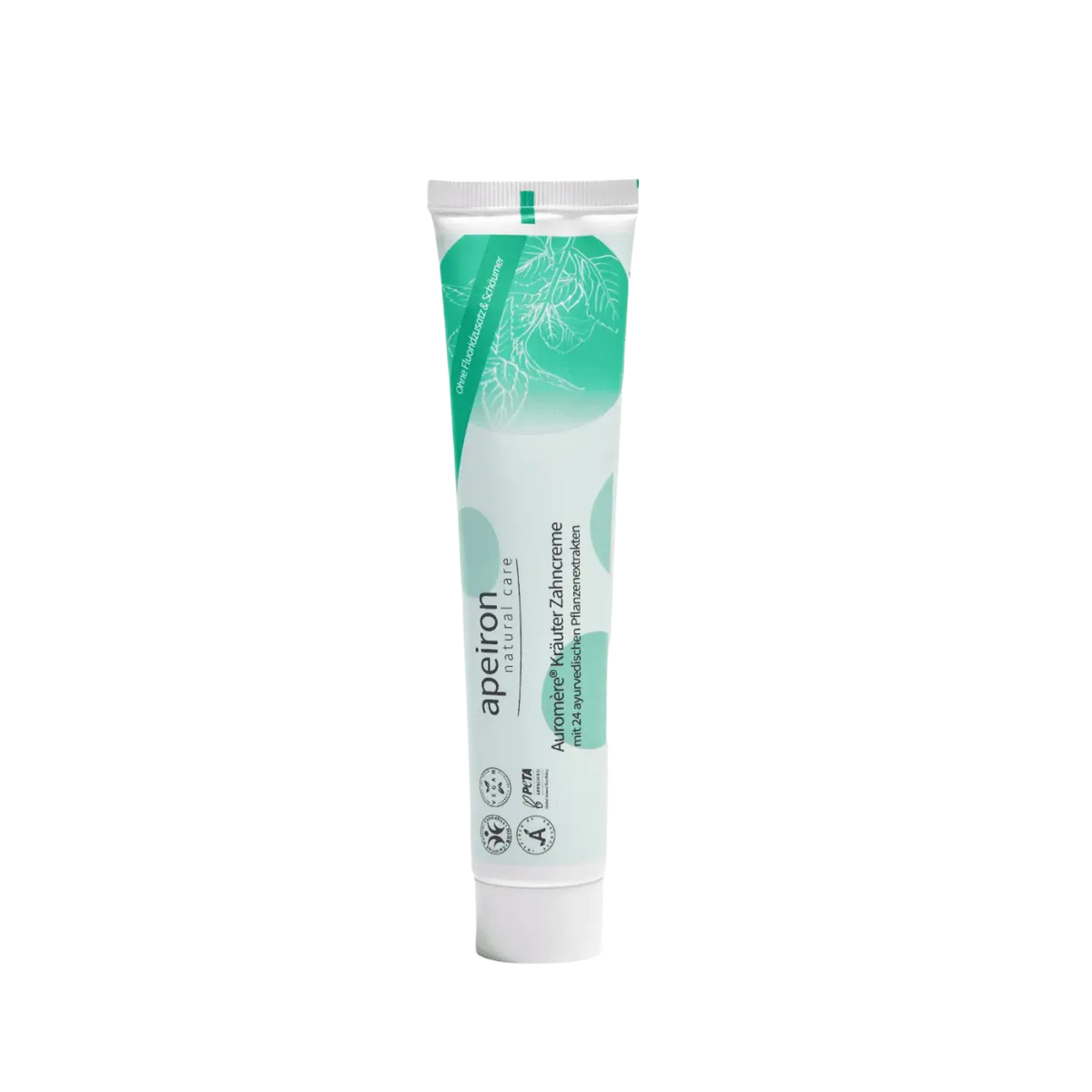 Ätherische Kräuter-Zahncreme von Spa Vivent in 75ml Tube, ayurvedische Mundpflege für frischen Atem und gesunde Zähne.