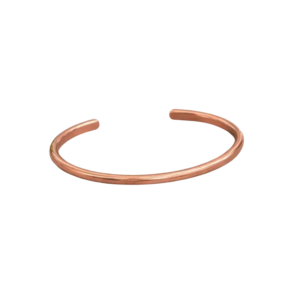 Elegantes Kupfer-Klemmarmband für Herren, handgefertigter Armreif aus Kupfer, stilvoll und langlebig, von Ayurveda Specialist B.V.