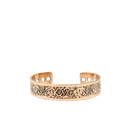 Kupfer-magnetarmband design 12 rosegoldfarbenes metallschmuck mit keltischen knotenmuster und drei magnetsteinen je seite