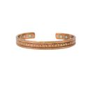Kupfer-magnetarmband design 5 roségold-toned kupfer cuff armband mit magnetsteinen für täglichen gebrauch