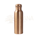 Kupfer trinkflasche 0.8l mit schraubdeckel und blume des lebens gravur in kupferoptik von mana shop image to zoom