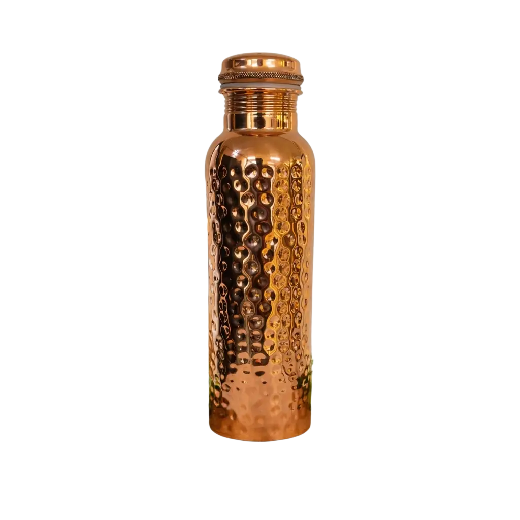 Kupferflasche gehämmert 1 Liter