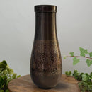 Reine Kupferkaraffe im antiken Design mit geätztem Muster und Deckel, hergestellt von Ayurveda Specialist B.V.