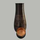 Reine Kupferkaraffe im antiken Design mit geätztem Muster und Deckel, handgefertigt von Ayurveda Specialist B.V.
