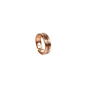 Kupferring mit magnet in rosegold mit einstellbarem design und floralen gravuren als zeitloses geschenk aus natürlichem kupfer