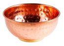 Kupferschale gehämmert aus kupfer mit warmem finish und kreisförmigen eindellungen für temple incense burning rituals