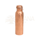 Kupferwasserflasche 1 liter ayurveda trinkflasche aus kupfer mit graviertem blumenmuster und hammerschlag finish