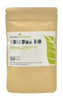 Bio Kurkuma Gelbwurz Kapseln von Zimmerli, 50 Stück, mit entzündungshemmenden und wohltuenden Eigenschaften.