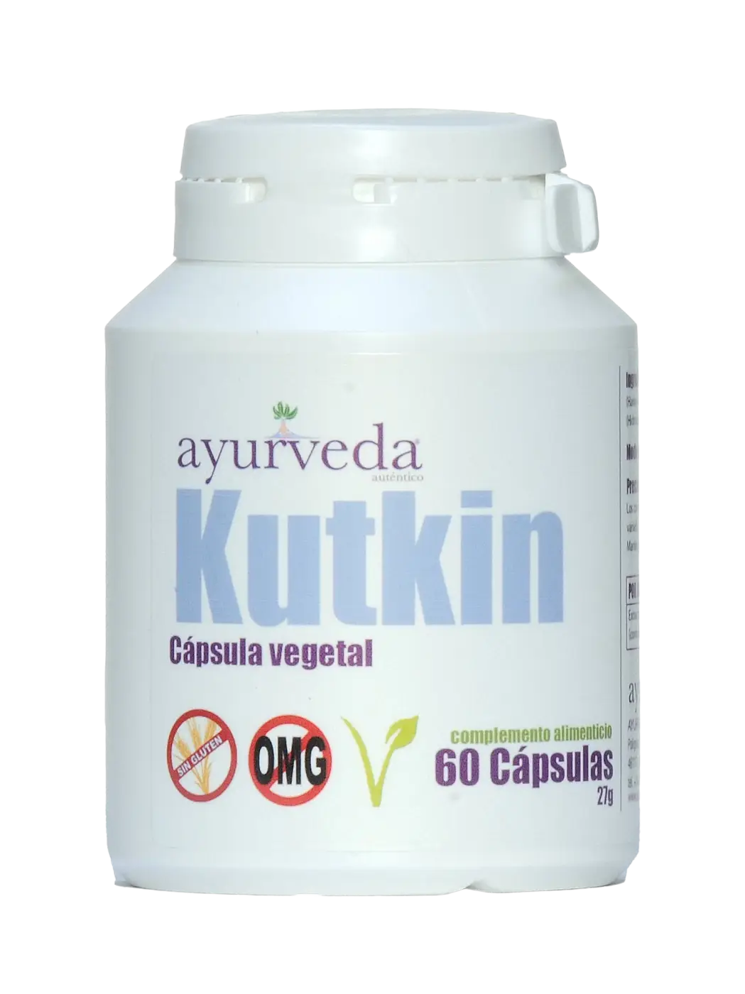 Kutkin pflanzliches Extrakt aus Picrorhiza kurroa in 60 Kapseln, Nahrungsergänzung von Ayurveda Auténtico, natürliche Heilpflanzen.