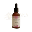 Braune glasflasche mit schwarzem tropfverschluss la rose musquée von l’atelier des huiles bio facial massage oil mana shop