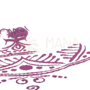 Purple yoga mat mit filigranen floral- und mandala mustern in rosa aus der leela collection mandala aubergine bei mana shop
